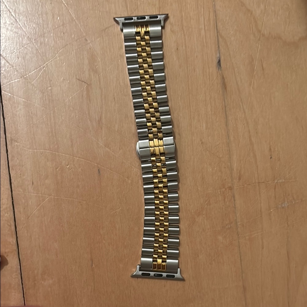 Two-Tone Silver and Gold Watch Band
